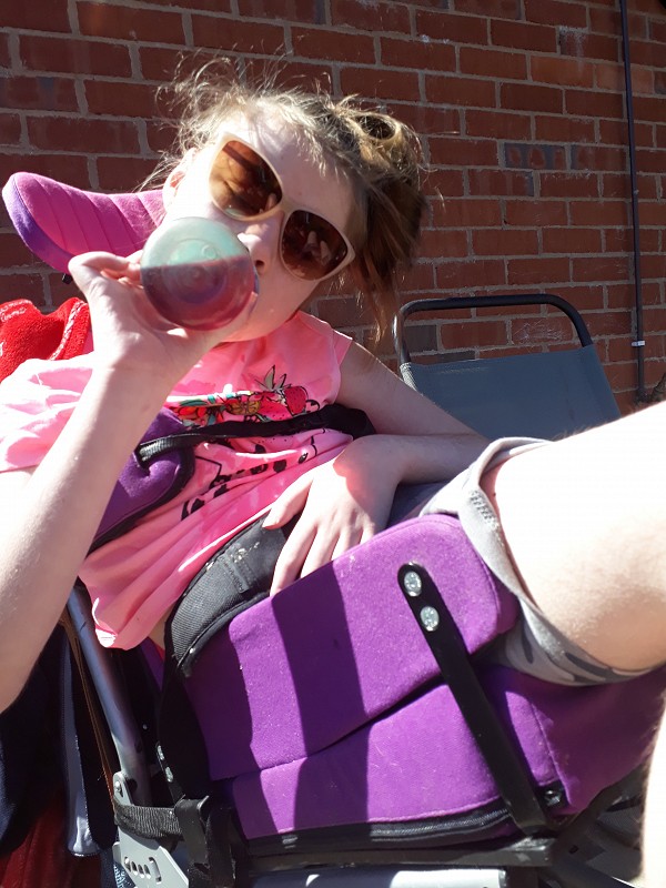chilling in the sun