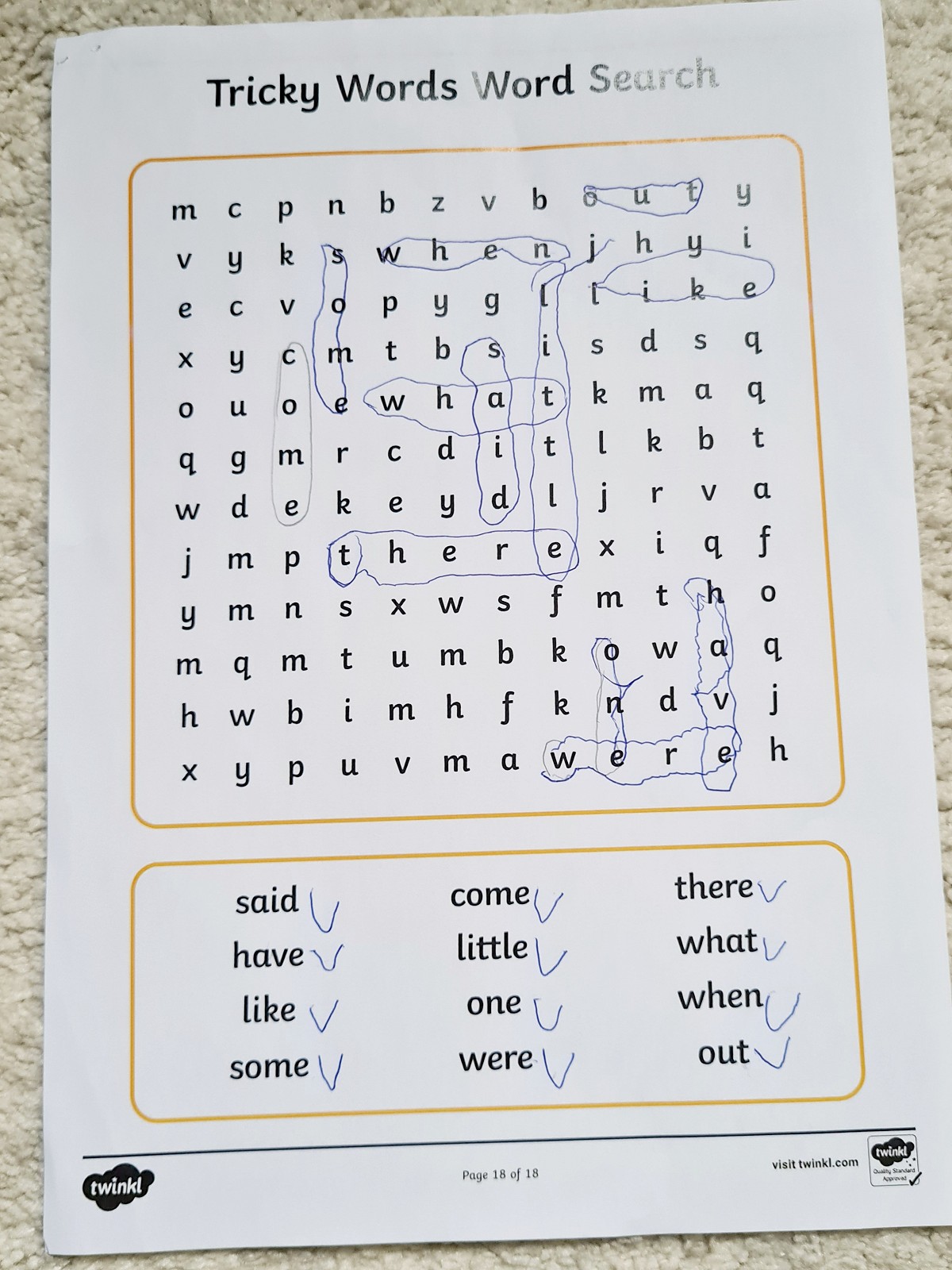 word search