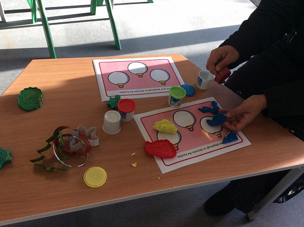 christmas playdough