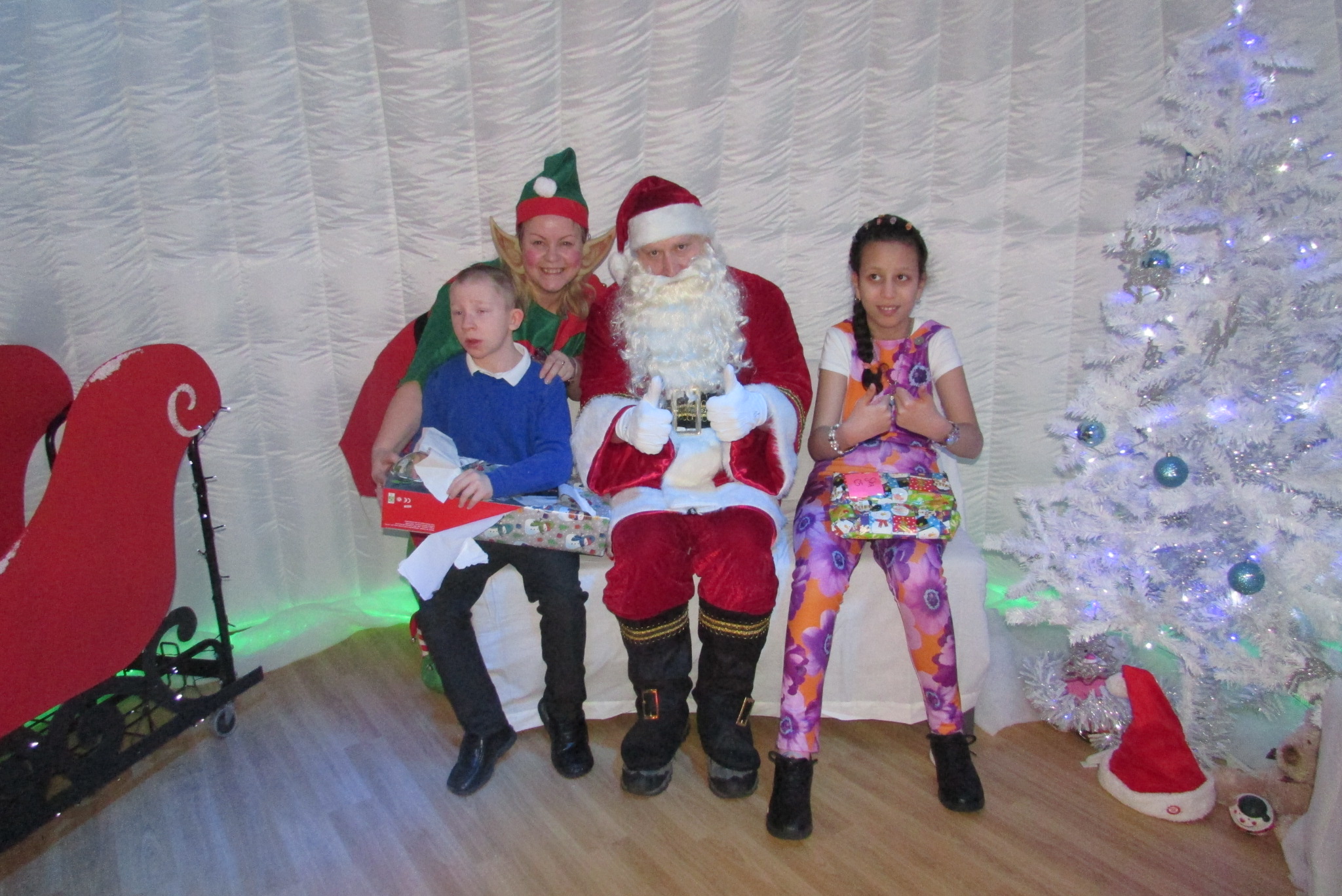 Father Christmas visit and Christmas jumper days