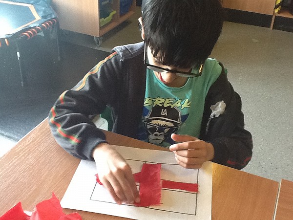 gluing flags