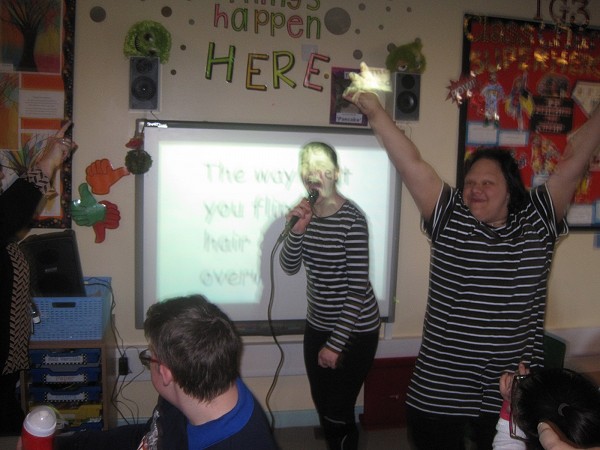 singing