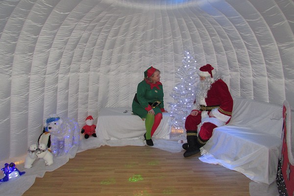 santa and elf