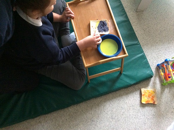 painting on toast