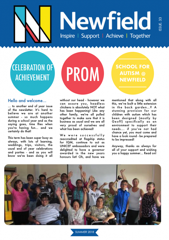 Newfield Newsletter Summer 2018