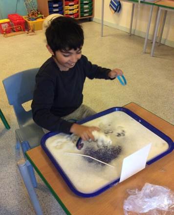 drawing in salt