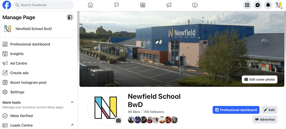 facebook page