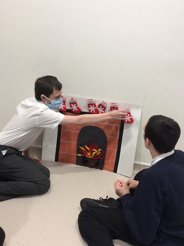 christmas fireplace